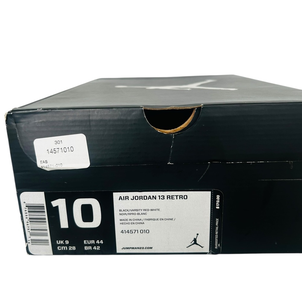 Jordan Air Jordan 13 Retro Black and Red Athletic Shoes
